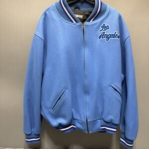 LA Dodgers Vintage Moonlight Graham MLB Varsity Jacket Full Zip 4X 100% Wool